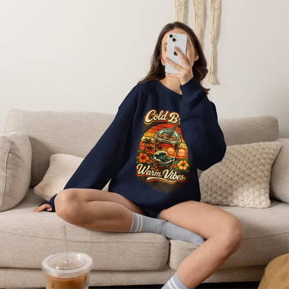 Kopikoa Cold Brew Warm Vibes – Unisex Crewneck Sweatshirt