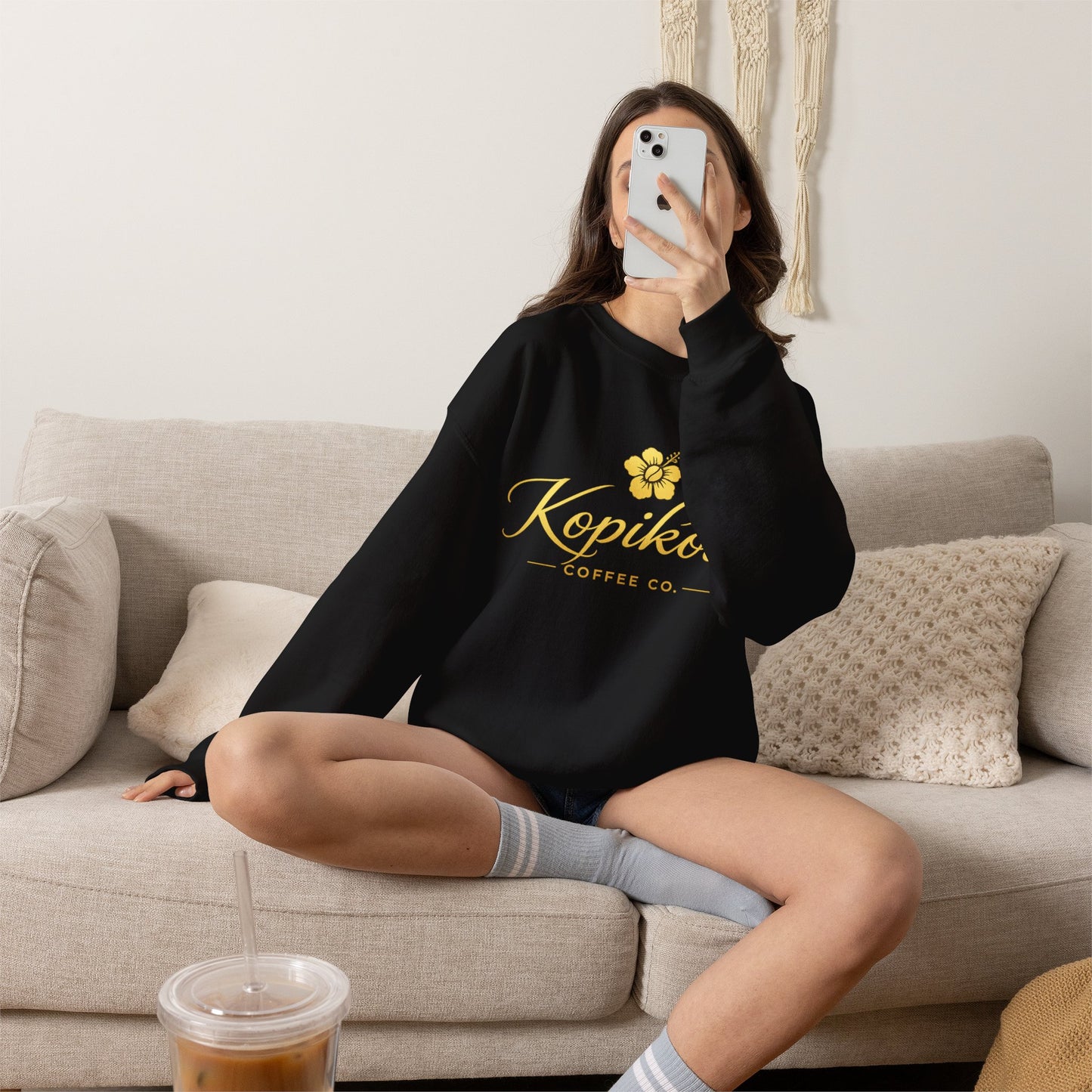 Kopikoa Traditional Logo – Unisex Crewneck Sweatshirt