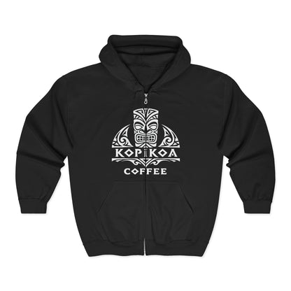 Kopika Coffee Tribal Tiki Zip Hoodie