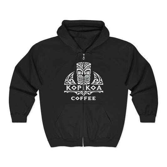 Kopika Coffee Tribal Tiki Zip Hoodie