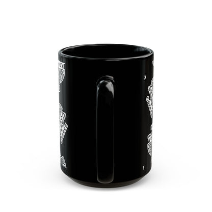 Kopikoa Tribal Tiki Ceramic Mug — Black (11oz & 15oz)