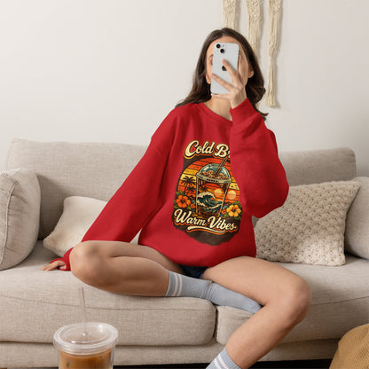 Kopikoa Cold Brew Warm Vibes – Unisex Crewneck Sweatshirt