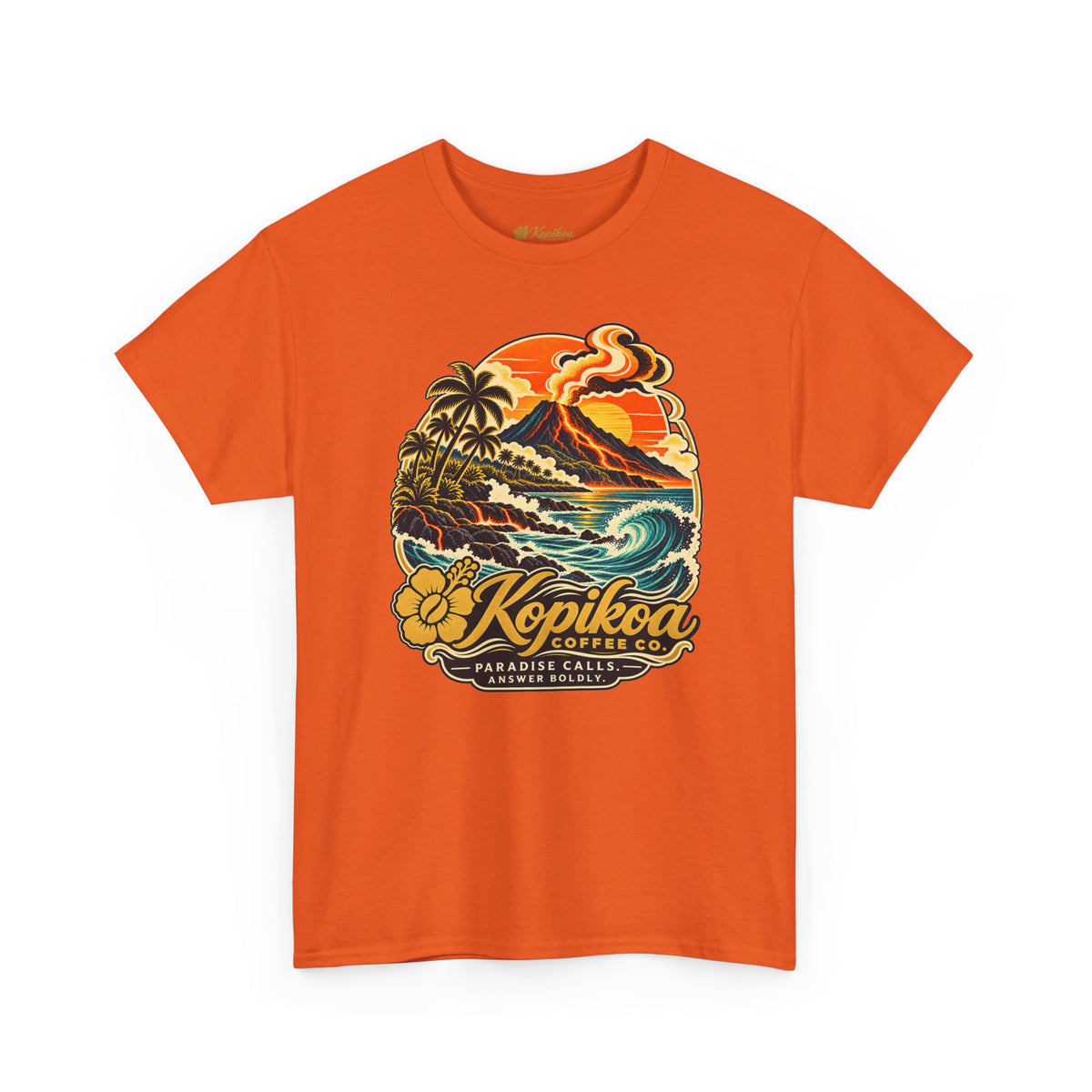 Vintage Hawaiian Surf & Coffee 'Kopikoa' Paradise Graphic Tee