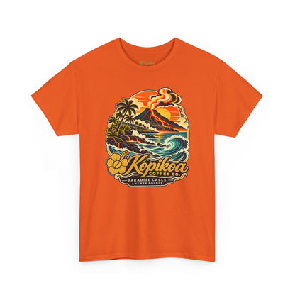 Vintage Hawaiian Surf & Coffee 'Kopikoa' Paradise Graphic Tee