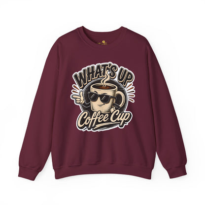 Kopikoa What's Up Coffee Cup – Unisex Crewneck Sweatshirt