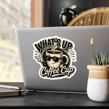 Kopikoa What's Up Coffee Cup – Kiss Cut Vinyl Decal