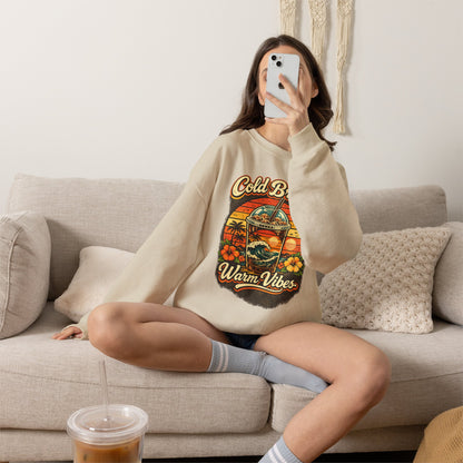Kopikoa Cold Brew Warm Vibes – Unisex Crewneck Sweatshirt