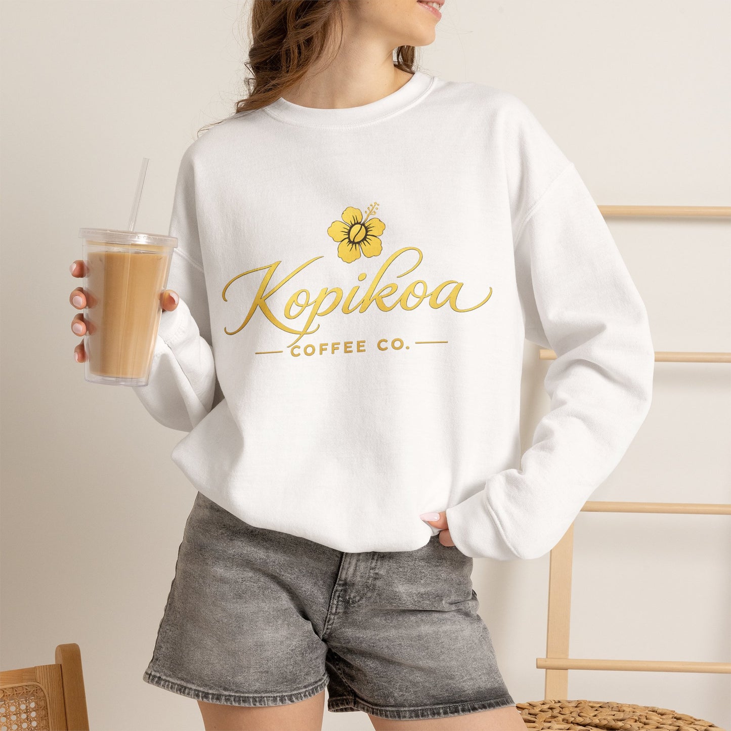Kopikoa Traditional Logo – Unisex Crewneck Sweatshirt
