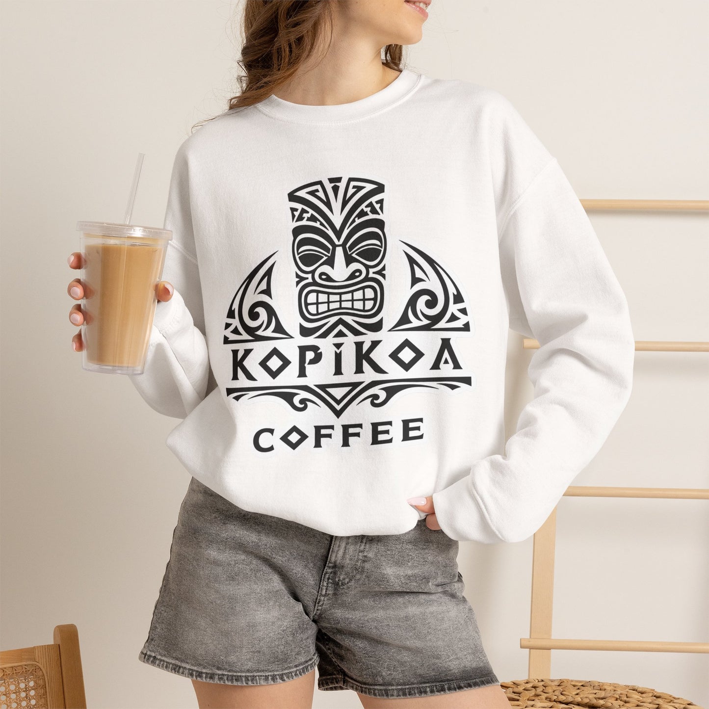 Kopikoa Tribal Logo – Unisex Crewneck Sweatshirt