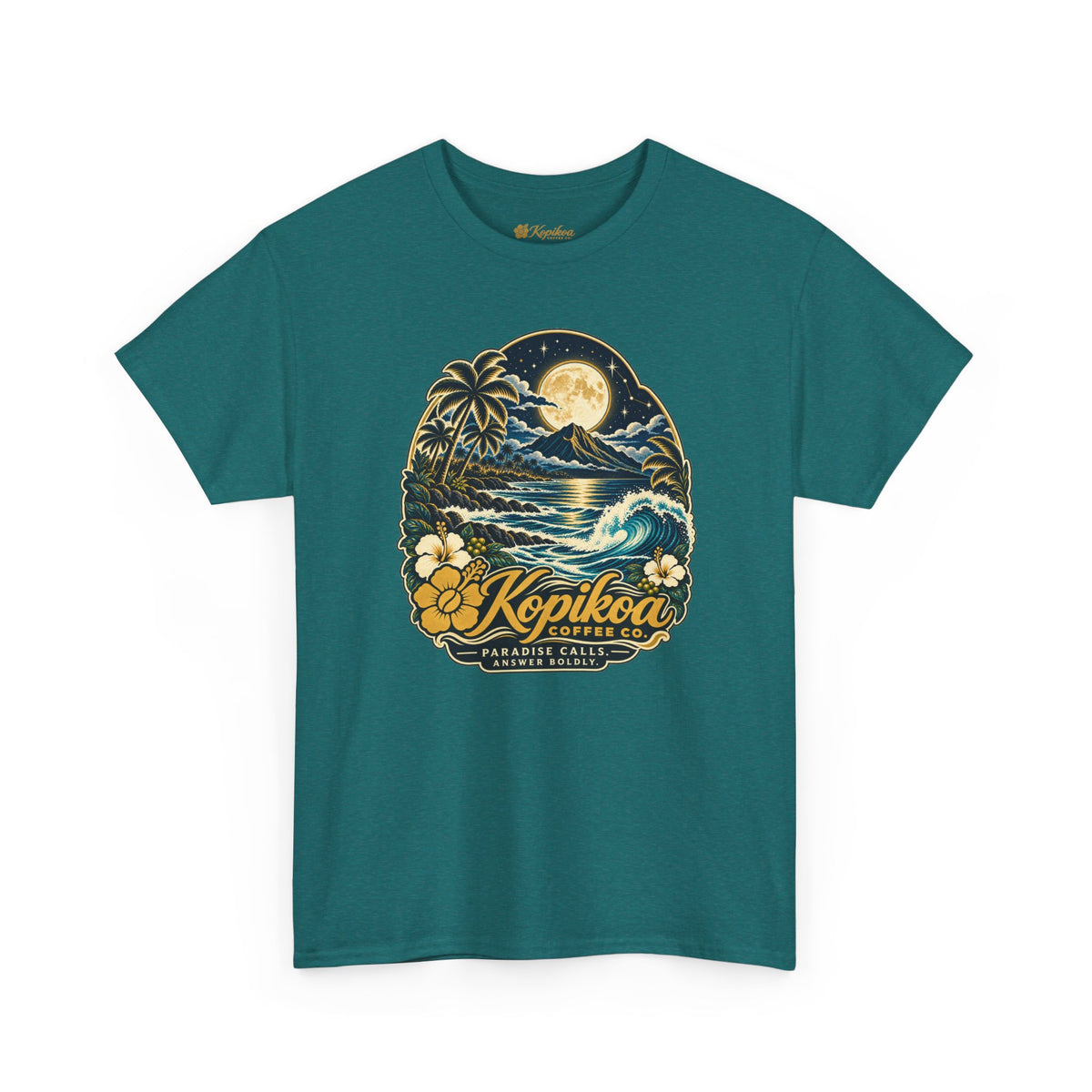 Kopikoa Moonlit Hawaiian Tee