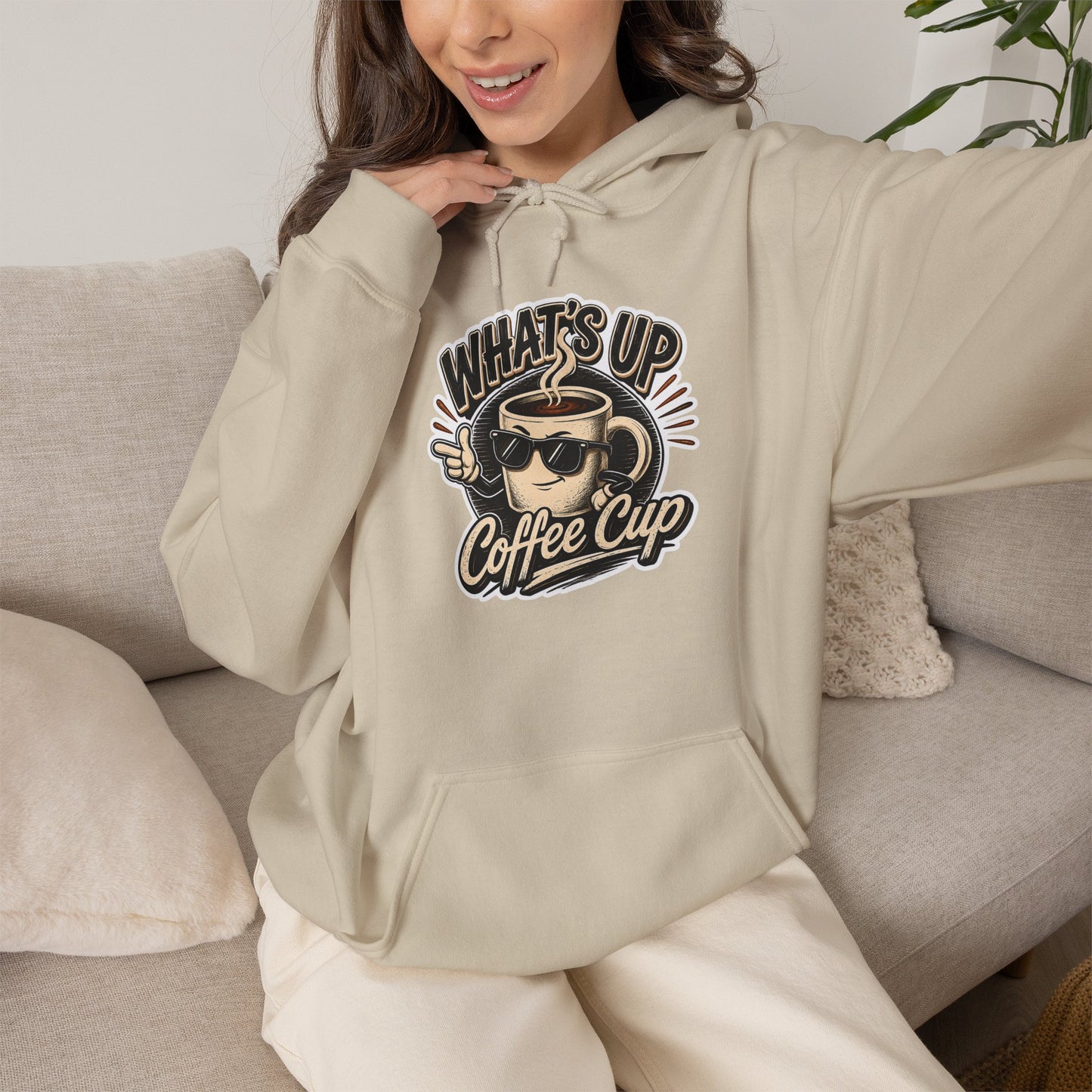 Kopikoa What's Up Coffee Cup – Unisex Hoodie