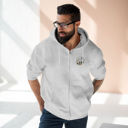Zip Hoodie — Kopikoa Surf & Sip Coffee Co. Vintage Surfboard Design