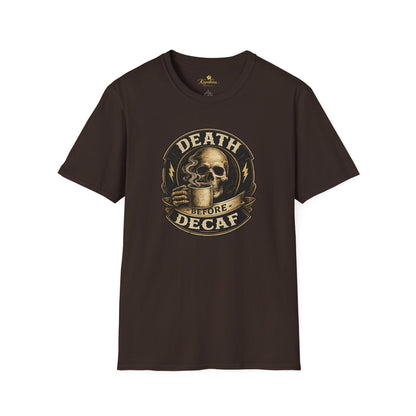 Kopikoa Death Before Decaf – Unisex T-Shirt