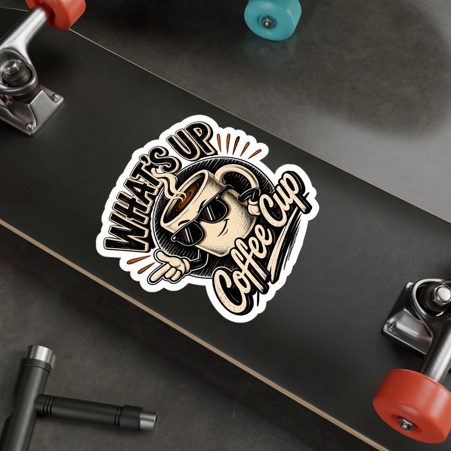Kopikoa What's Up Coffee Cup – Kiss Cut Vinyl Decal