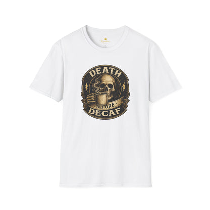 Kopikoa Death Before Decaf – Unisex T-Shirt