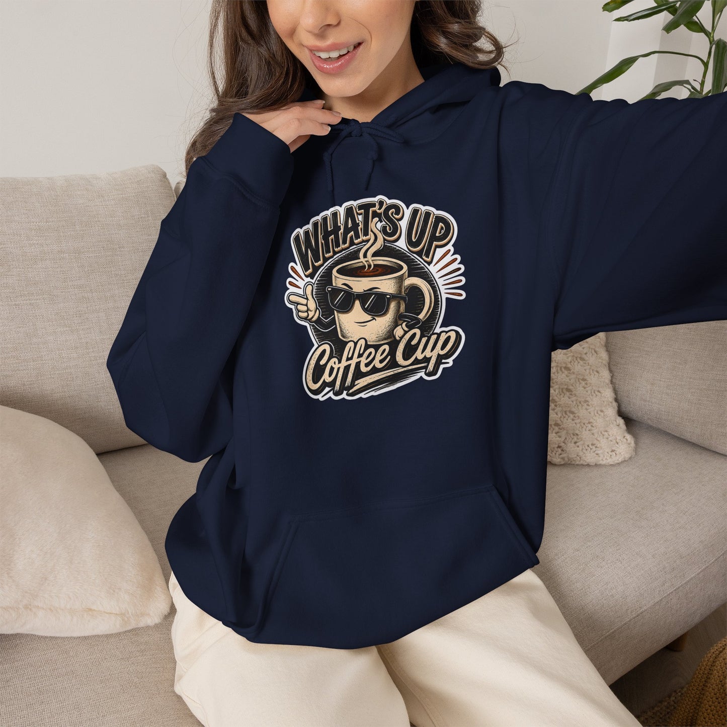 Kopikoa What's Up Coffee Cup – Unisex Hoodie