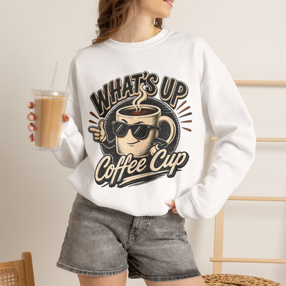 Kopikoa What's Up Coffee Cup – Unisex Crewneck Sweatshirt