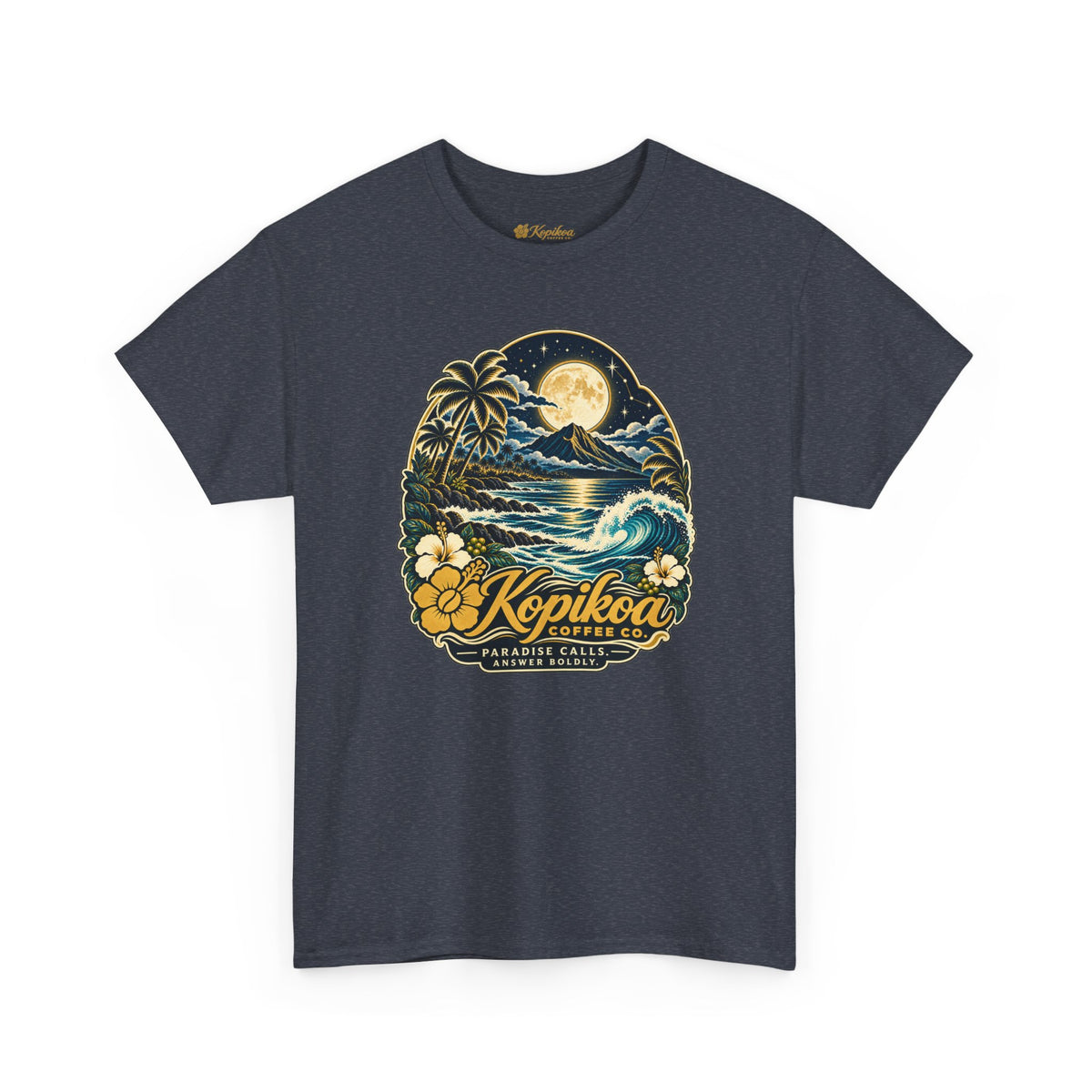 Kopikoa Moonlit Hawaiian Tee