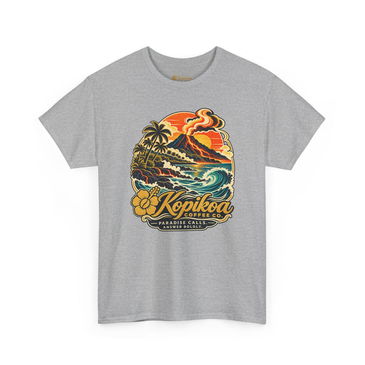 Vintage Hawaiian Surf & Coffee 'Kopikoa' Paradise Graphic Tee