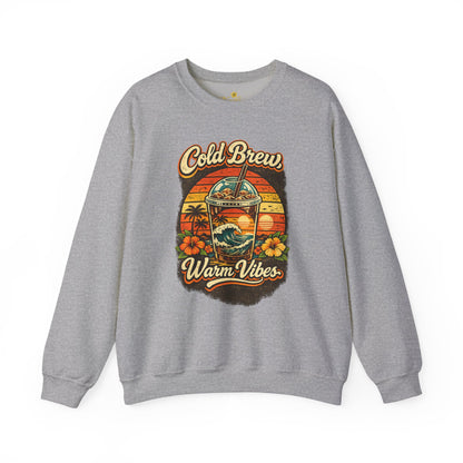 Kopikoa Cold Brew Warm Vibes – Unisex Crewneck Sweatshirt