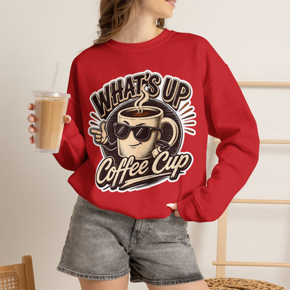 Kopikoa What's Up Coffee Cup – Unisex Crewneck Sweatshirt