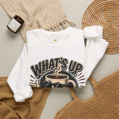 Kopikoa What's Up Coffee Cup – Unisex Crewneck Sweatshirt