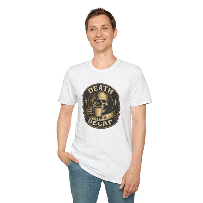 Kopikoa Death Before Decaf – Unisex T-Shirt