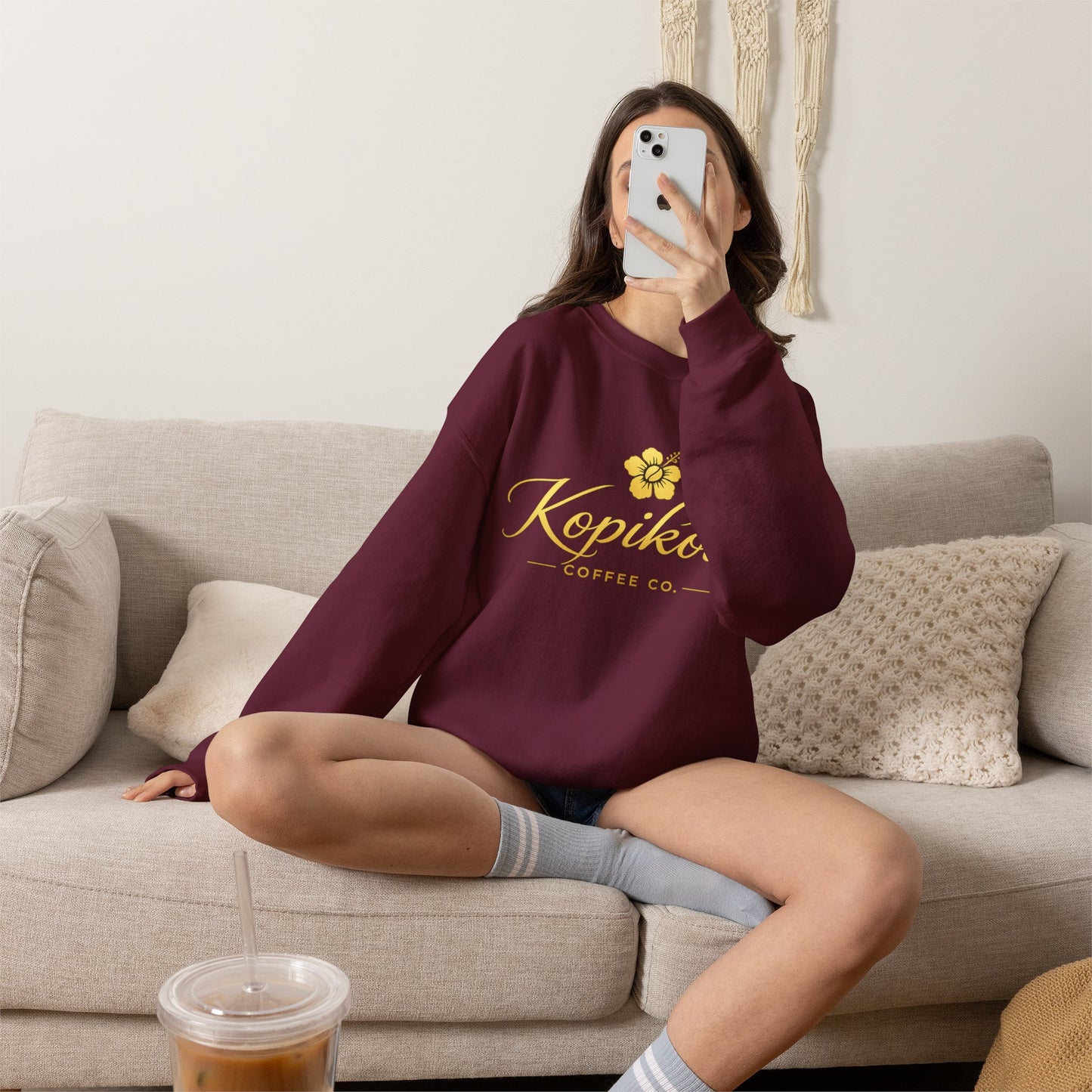 Kopikoa Traditional Logo – Unisex Crewneck Sweatshirt