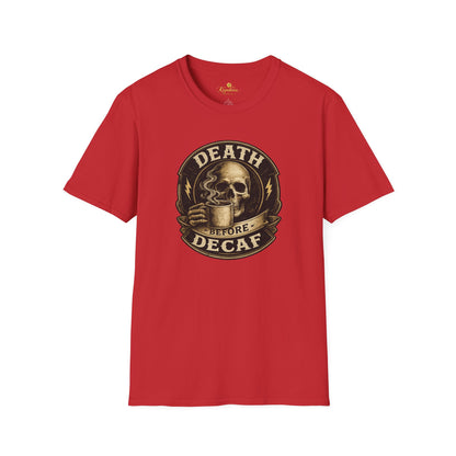 Kopikoa Death Before Decaf – Unisex T-Shirt