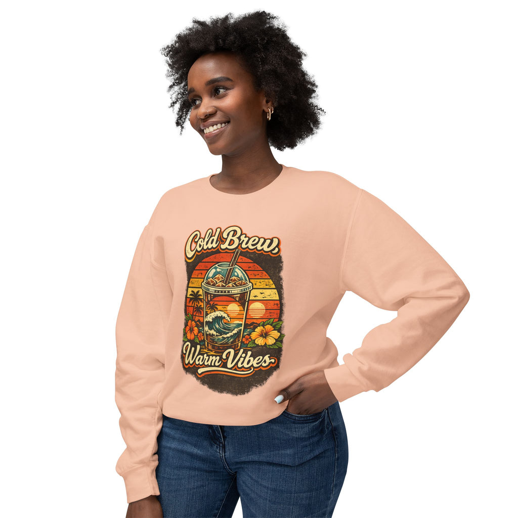 Cold Brew Warm Vibes Crewneck Sweatshirt