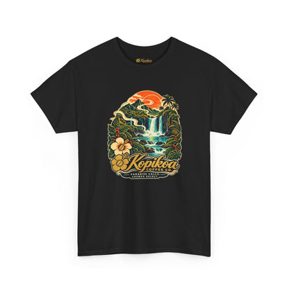 Kopikoa Waterfall Hawaii T-Shirt — Tropical Vintage Island Tee