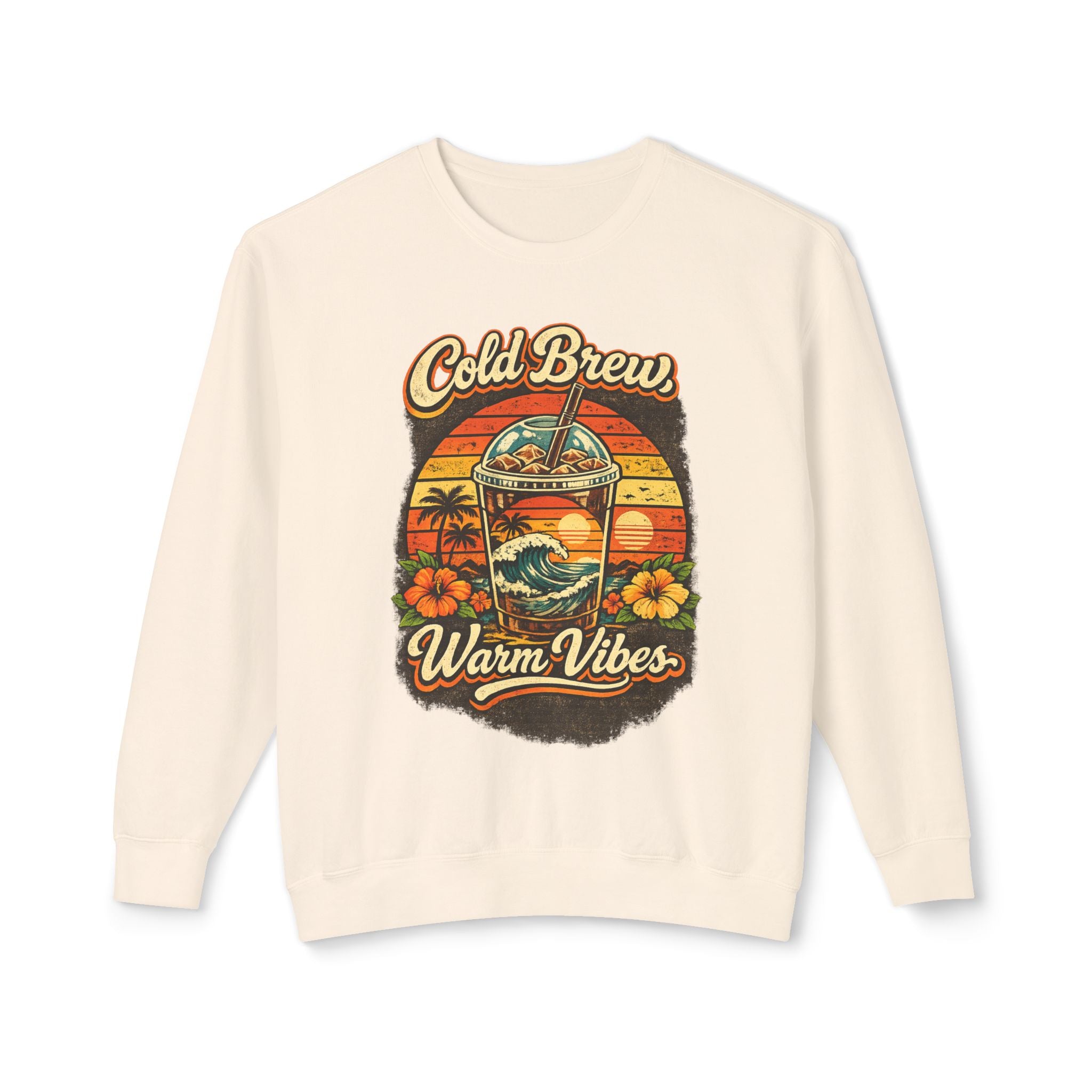 Cold Brew Warm Vibes Crewneck Sweatshirt