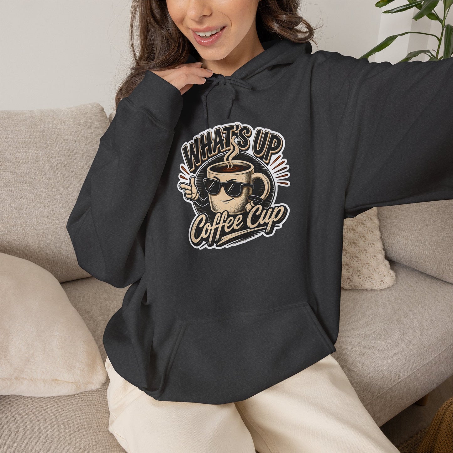 Kopikoa What's Up Coffee Cup – Unisex Hoodie