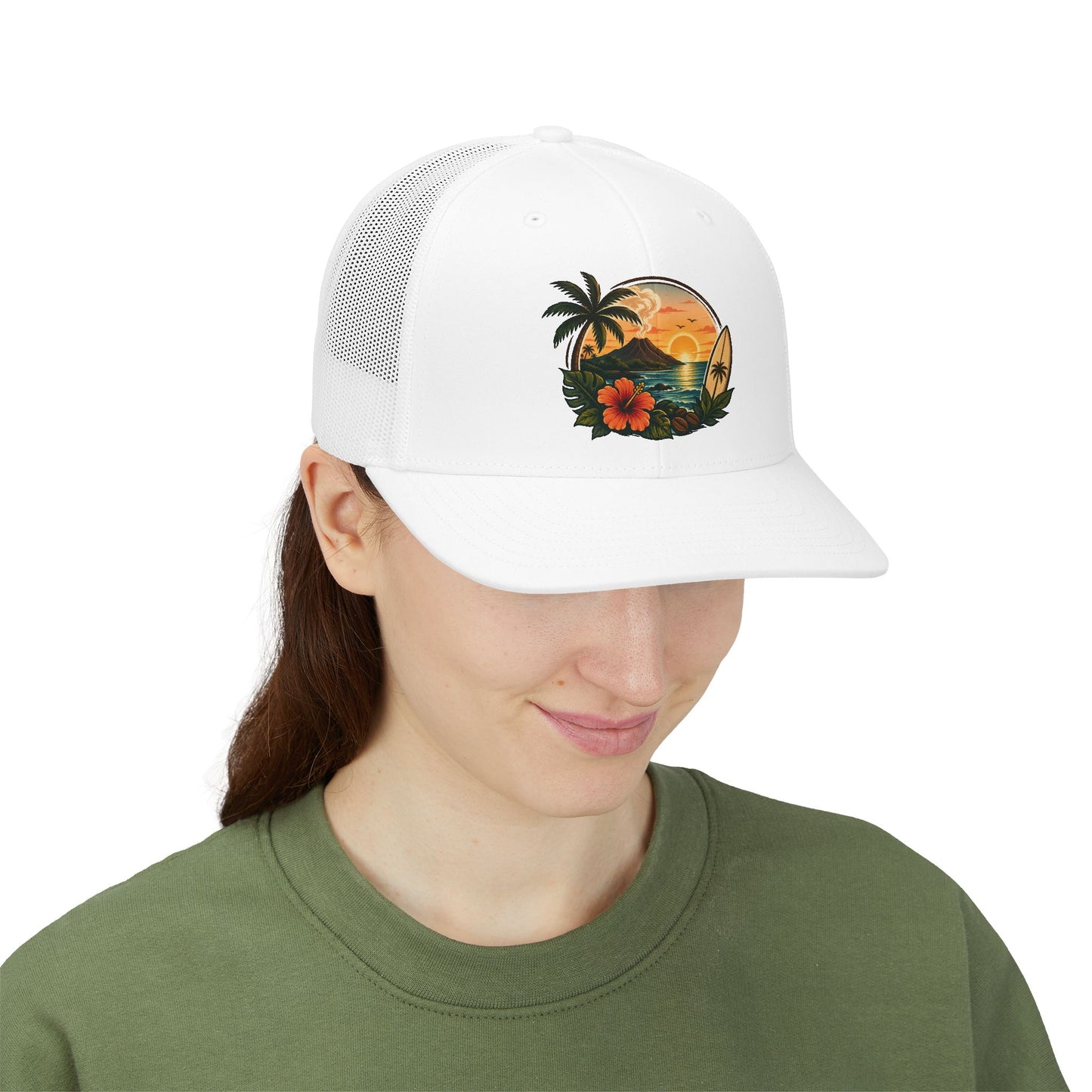 Kopikoa Tropical Sunset Surf Trucker Cap — Snapback Hat