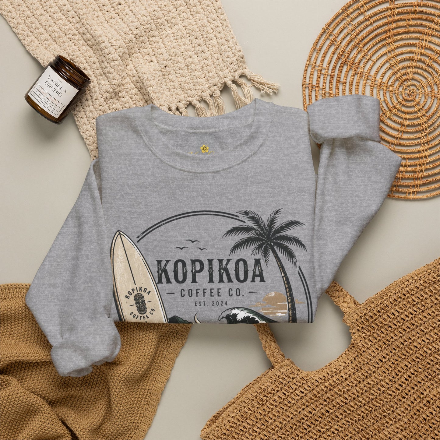 Kopikoa Surf – Unisex Crewneck Sweatshirt