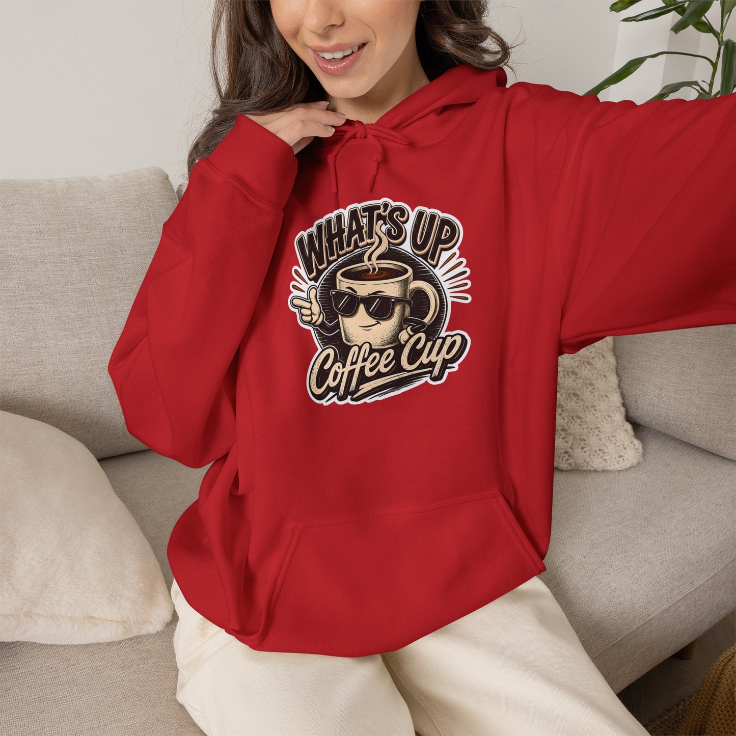 Kopikoa What's Up Coffee Cup – Unisex Hoodie