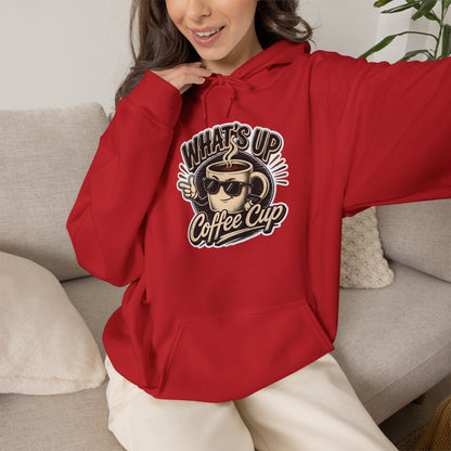 Kopikoa What's Up Coffee Cup – Unisex Hoodie