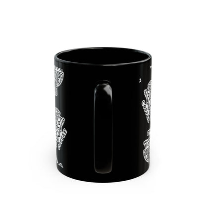 Kopikoa Tribal Tiki Ceramic Mug — Black (11oz & 15oz)