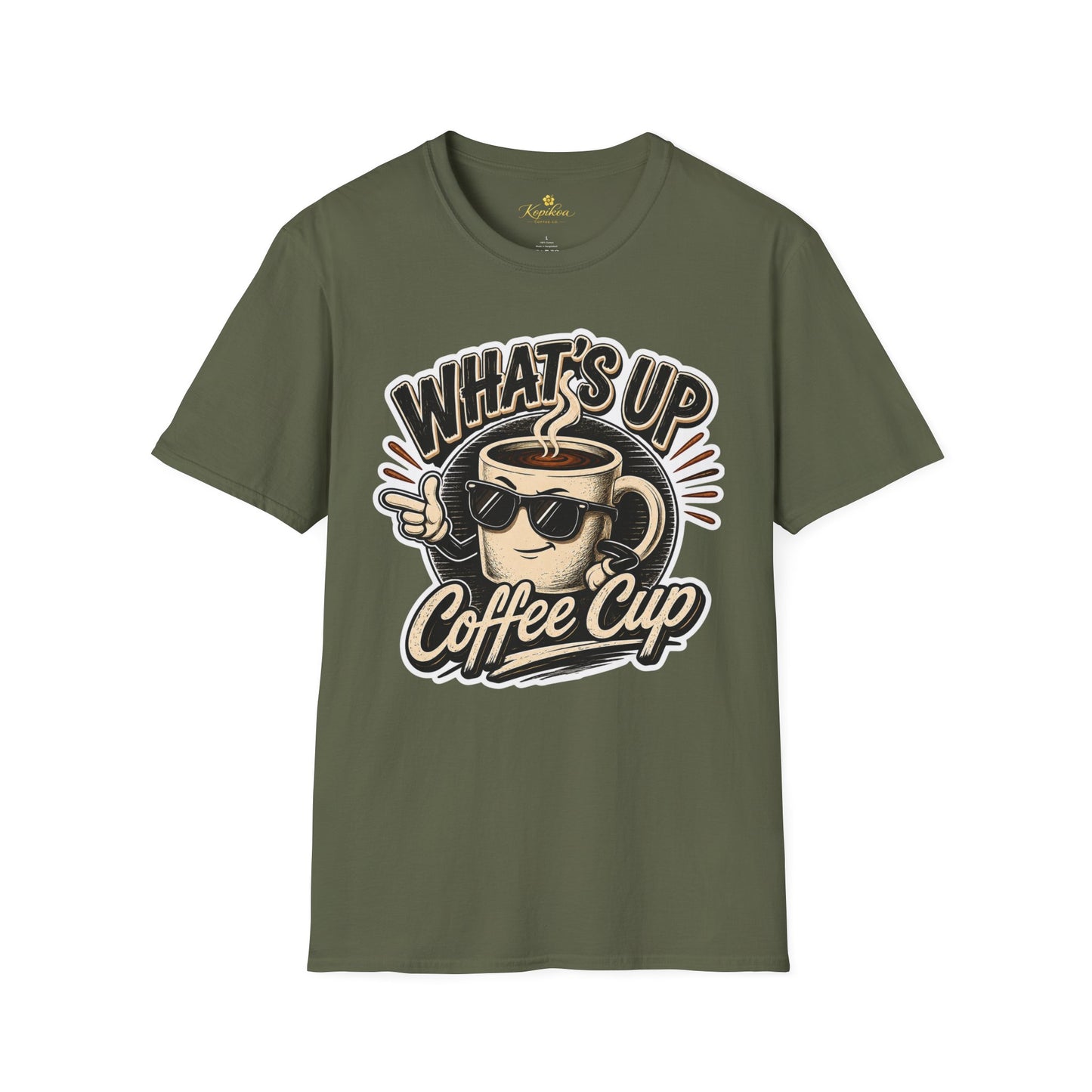 Kopikoa What's Up Coffee Cup – Unisex T-Shirt
