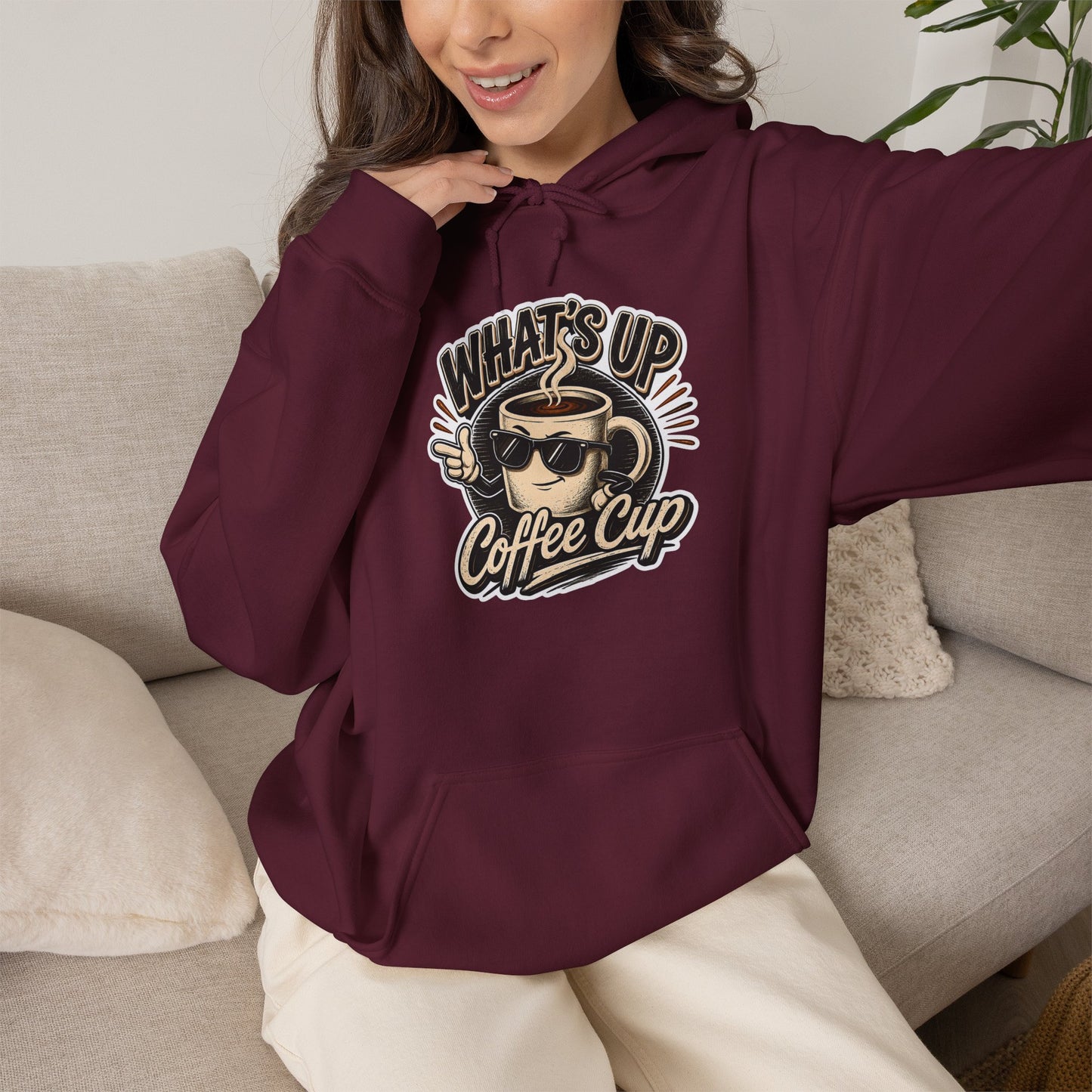 Kopikoa What's Up Coffee Cup – Unisex Hoodie