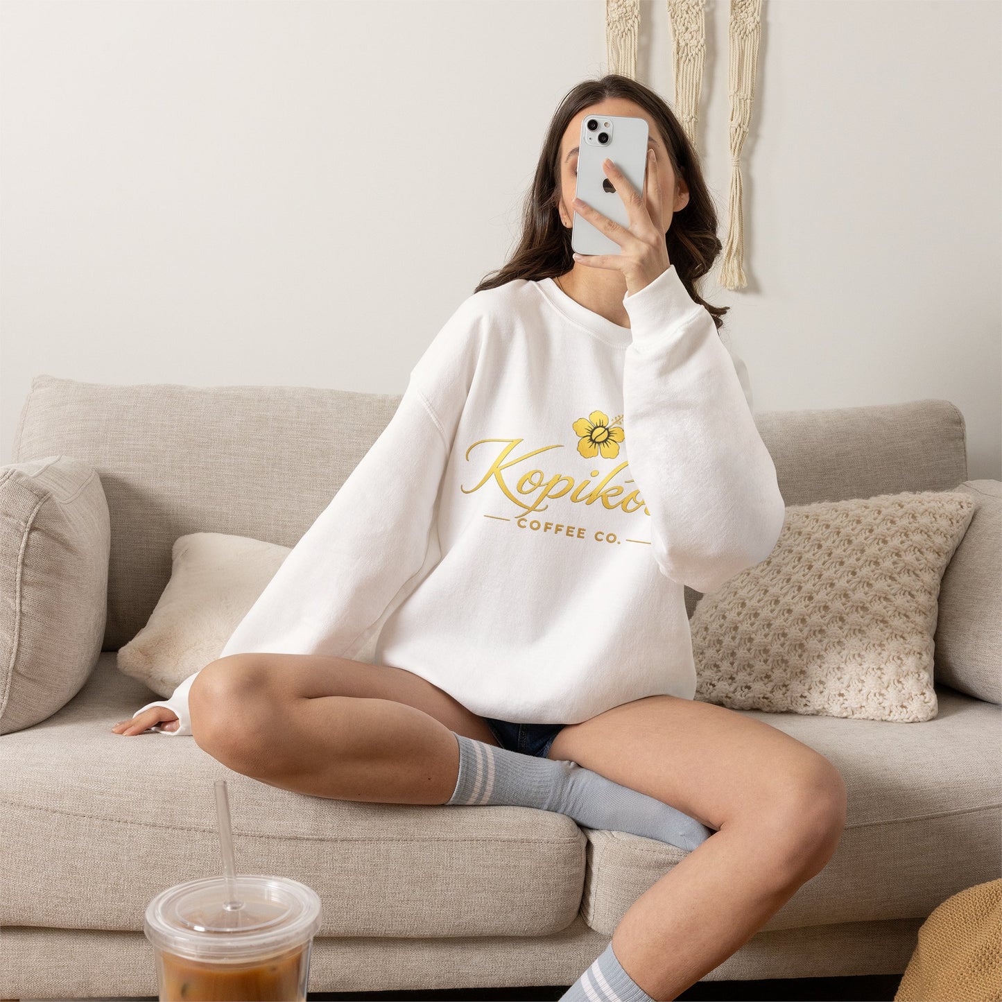 Kopikoa Traditional Logo – Unisex Crewneck Sweatshirt