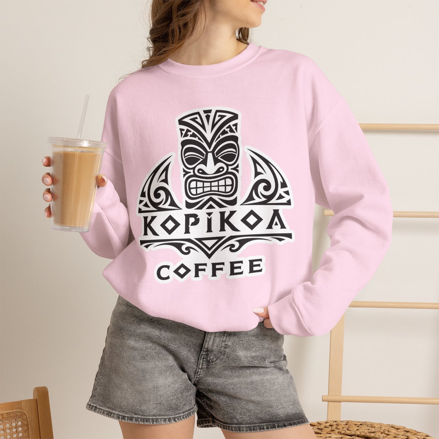 Kopikoa Tribal Logo – Unisex Crewneck Sweatshirt