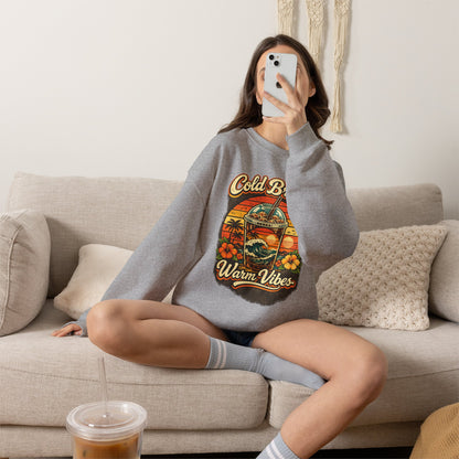 Kopikoa Cold Brew Warm Vibes – Unisex Crewneck Sweatshirt