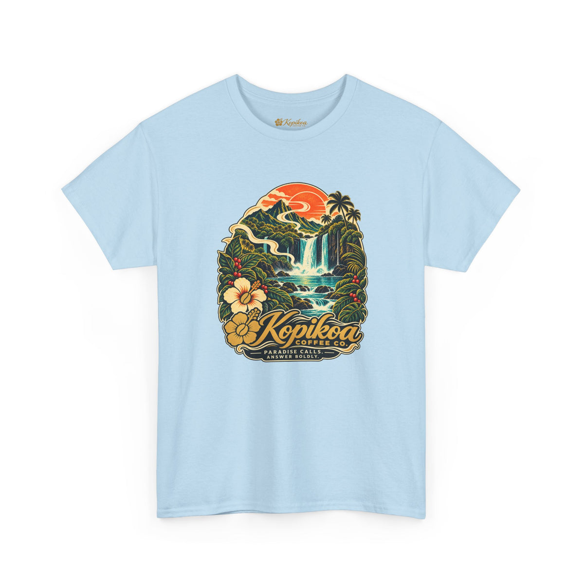 Kopikoa Waterfall Hawaii T-Shirt — Tropical Vintage Island Tee