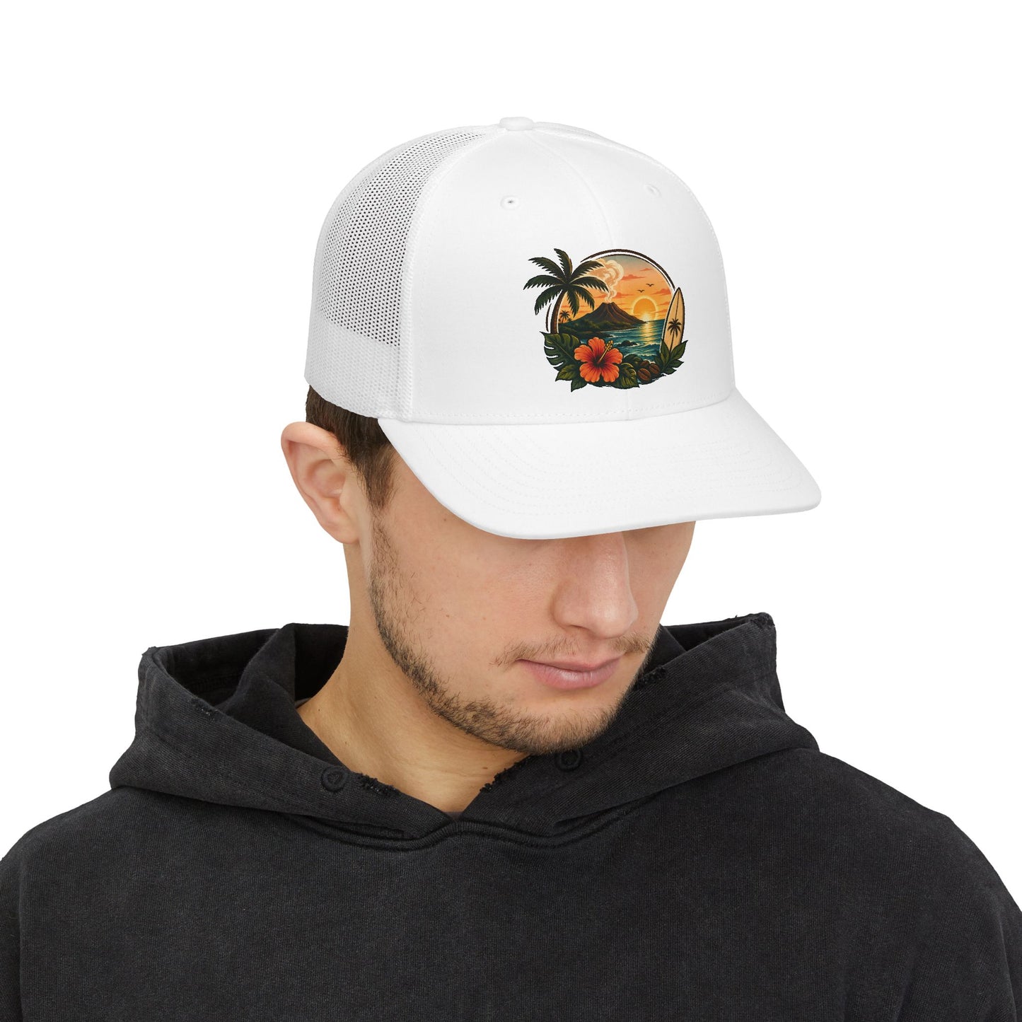 Kopikoa Tropical Sunset Surf Trucker Cap — Snapback Hat