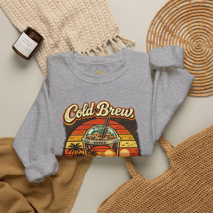 Kopikoa Cold Brew Warm Vibes – Unisex Crewneck Sweatshirt
