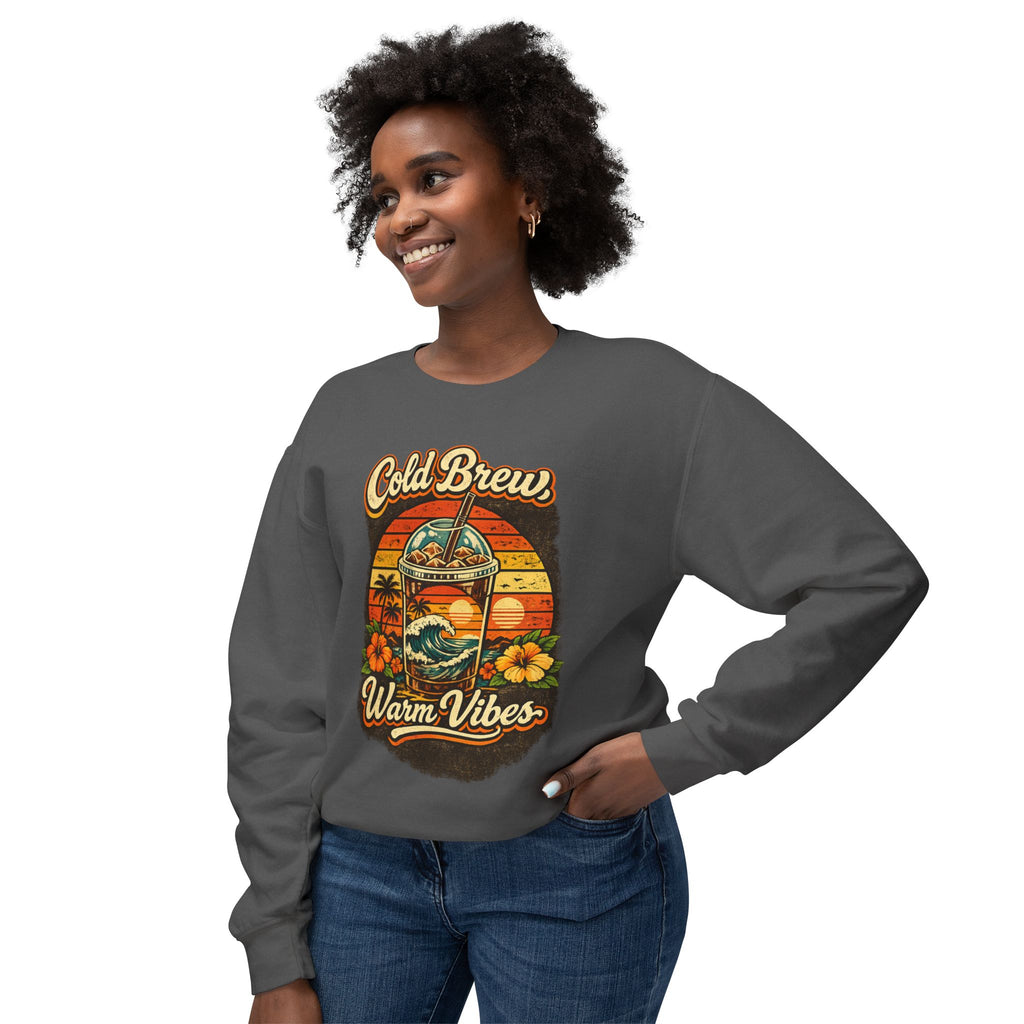 Cold Brew Warm Vibes Crewneck Sweatshirt