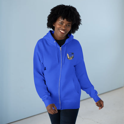 Zip Hoodie — Kopikoa Surf & Sip Coffee Co. Vintage Surfboard Design
