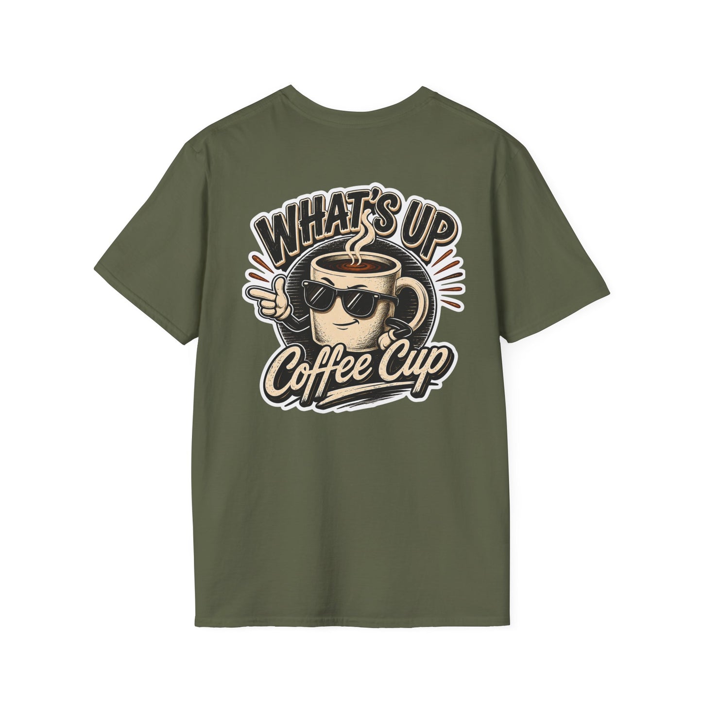Kopikoa What's Up Coffee Cup – Unisex Pocket T-Shirt