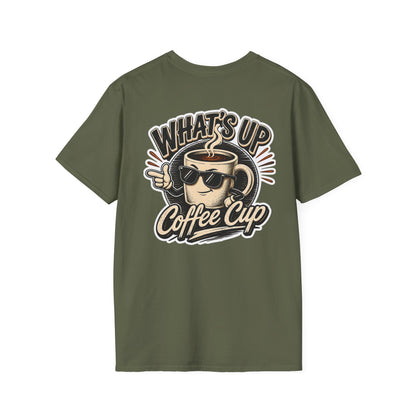 Kopikoa What's Up Coffee Cup – Unisex Pocket T-Shirt